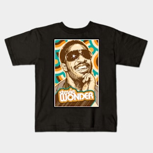 STEVIE WONDER MERCH VTG Kids T-Shirt